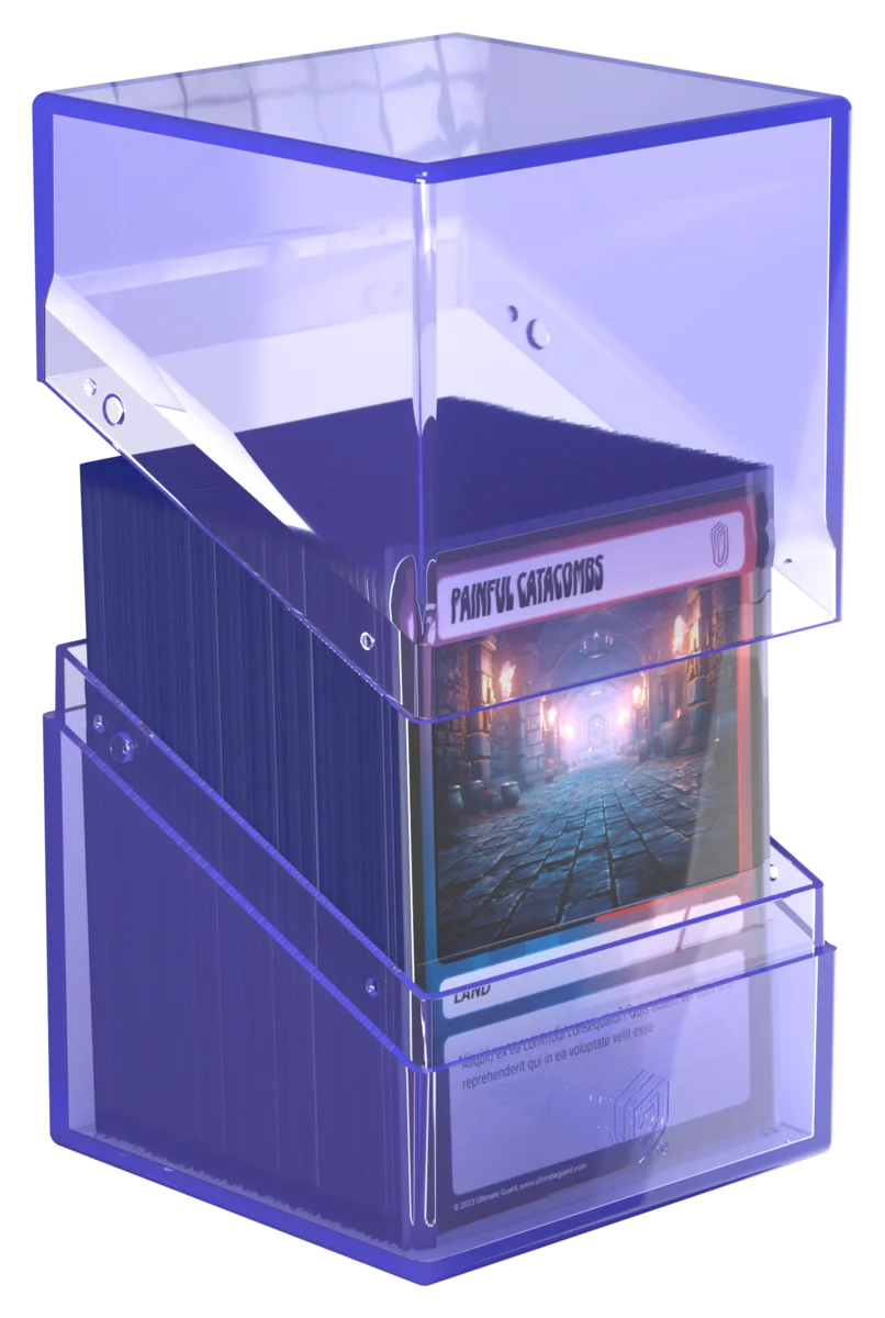 Ultimate Guard Boulder 100+ Clear - Blue Chalcedony