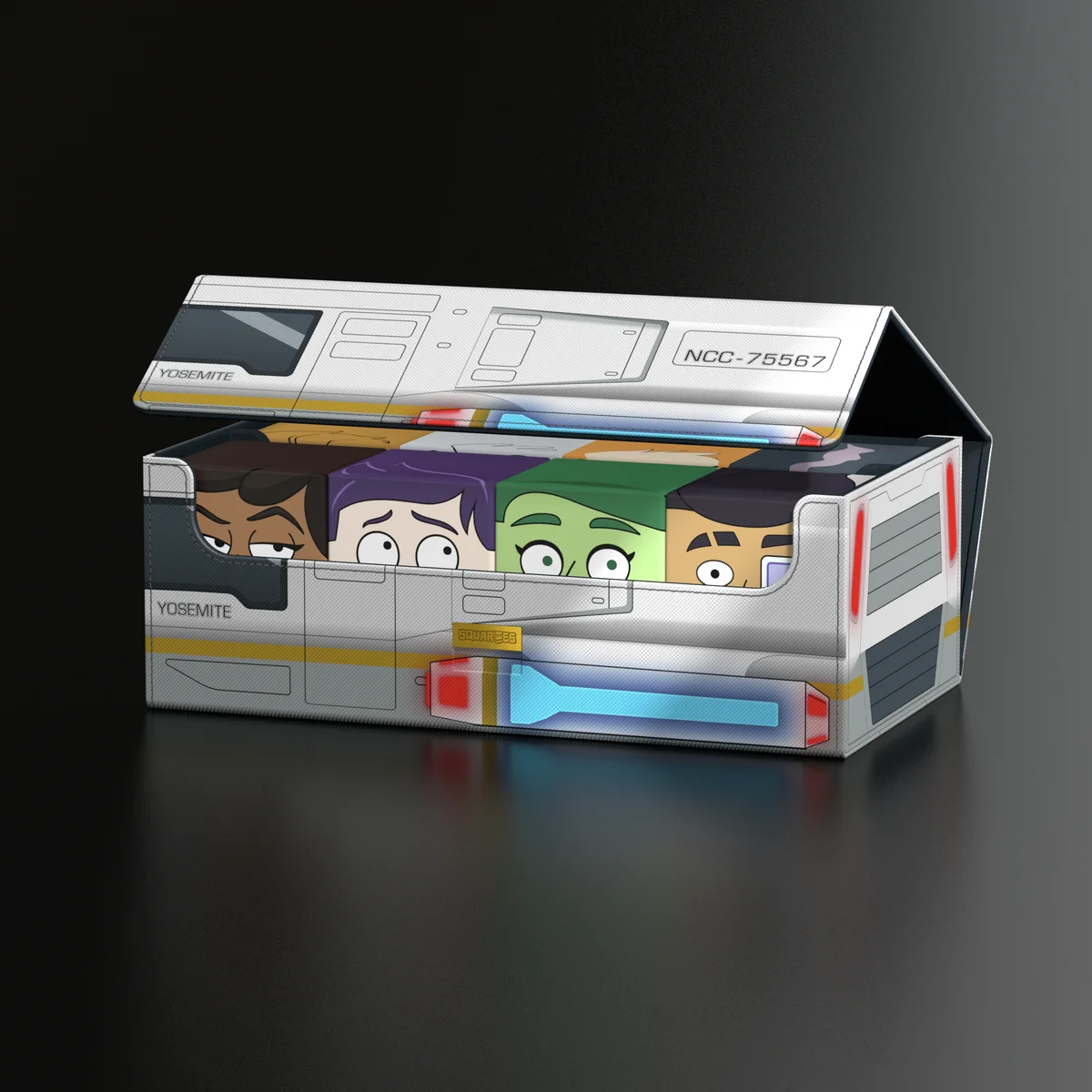 Squaroes Collectors Case Star Trek Lower Decks mass storage deck box by Ultimate Guard