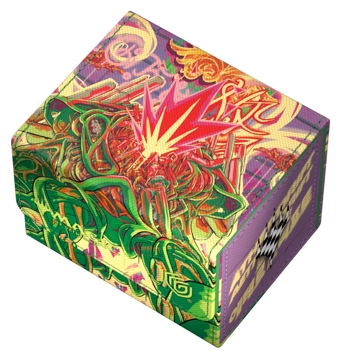 Ultimate Guard Sidewinder 100+ Xenoskin deck box from Magic: The Gathering's Aetherdrift set