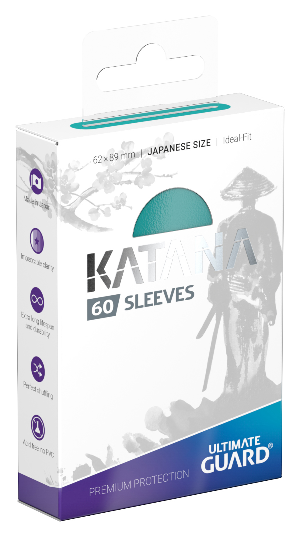 Ultimate Guard Sleeves Katana Turquoise 100-Count 