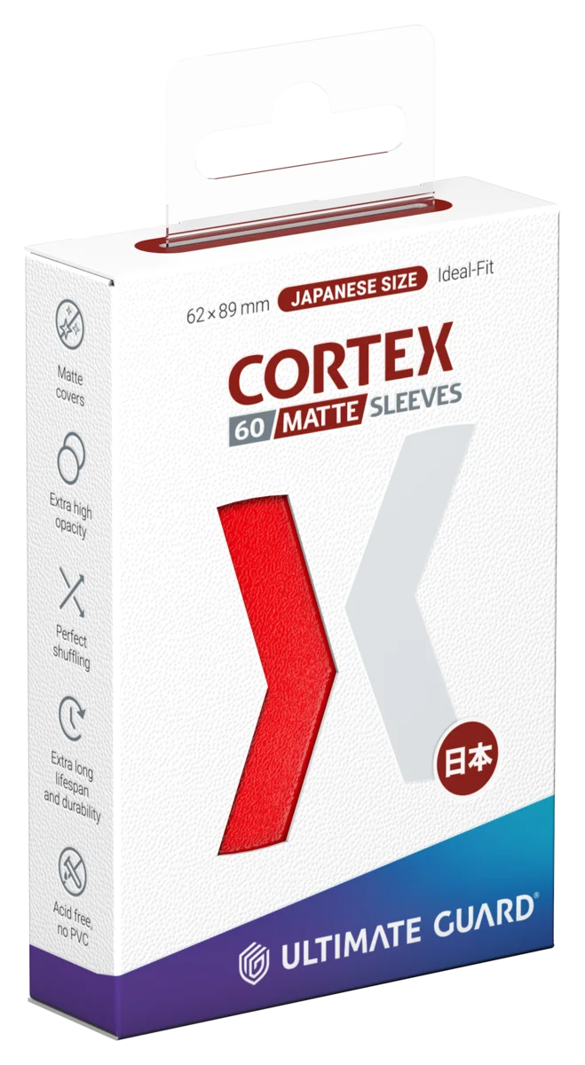 Ultimate Guard Cortex Sleeves Matte Japanese Size (60) - Red