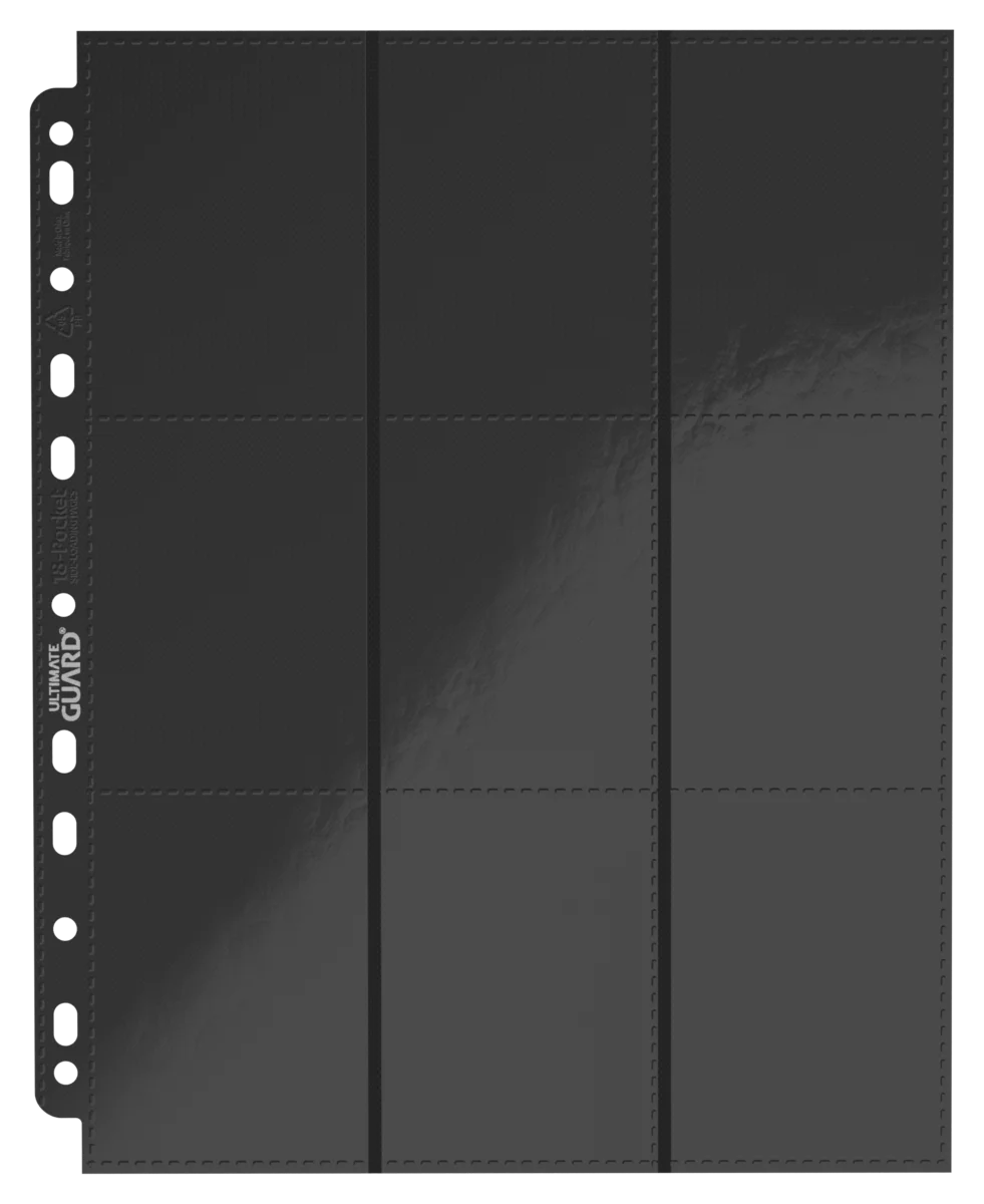 Ultimate Guard 18-Pocket Pages Side-Loading (10) - Black