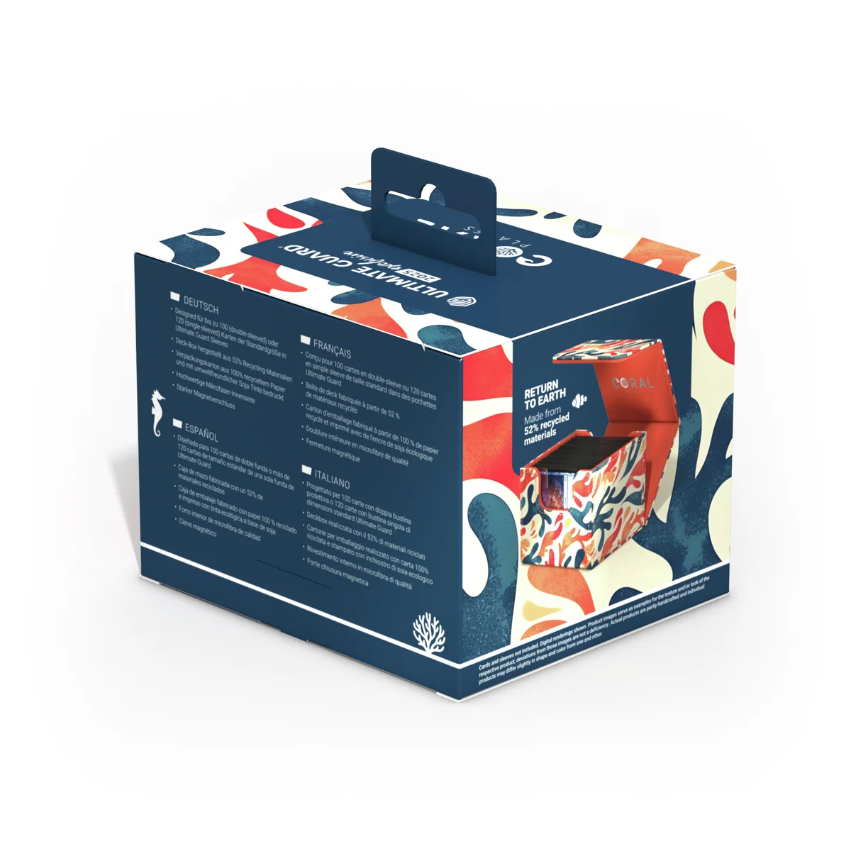 Ultimate Guard Sidewinder 100+ Coral Places Xenoskin deck box