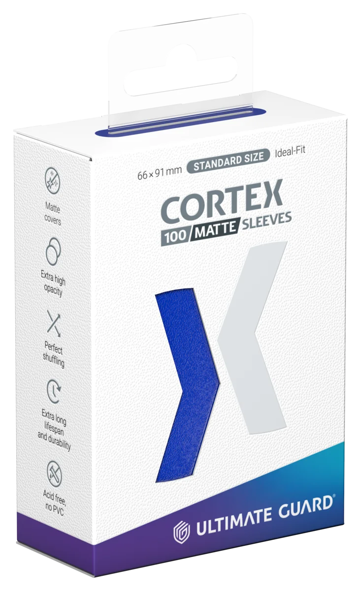 Ultimate Guard Cortex Sleeves Matte Standard Size (100) - Blue