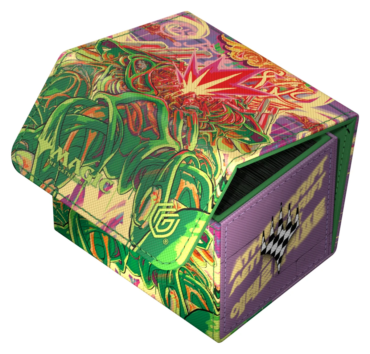 Ultimate Guard Sidewinder 100+ Xenoskin deck box from Magic: The Gathering's Aetherdrift set