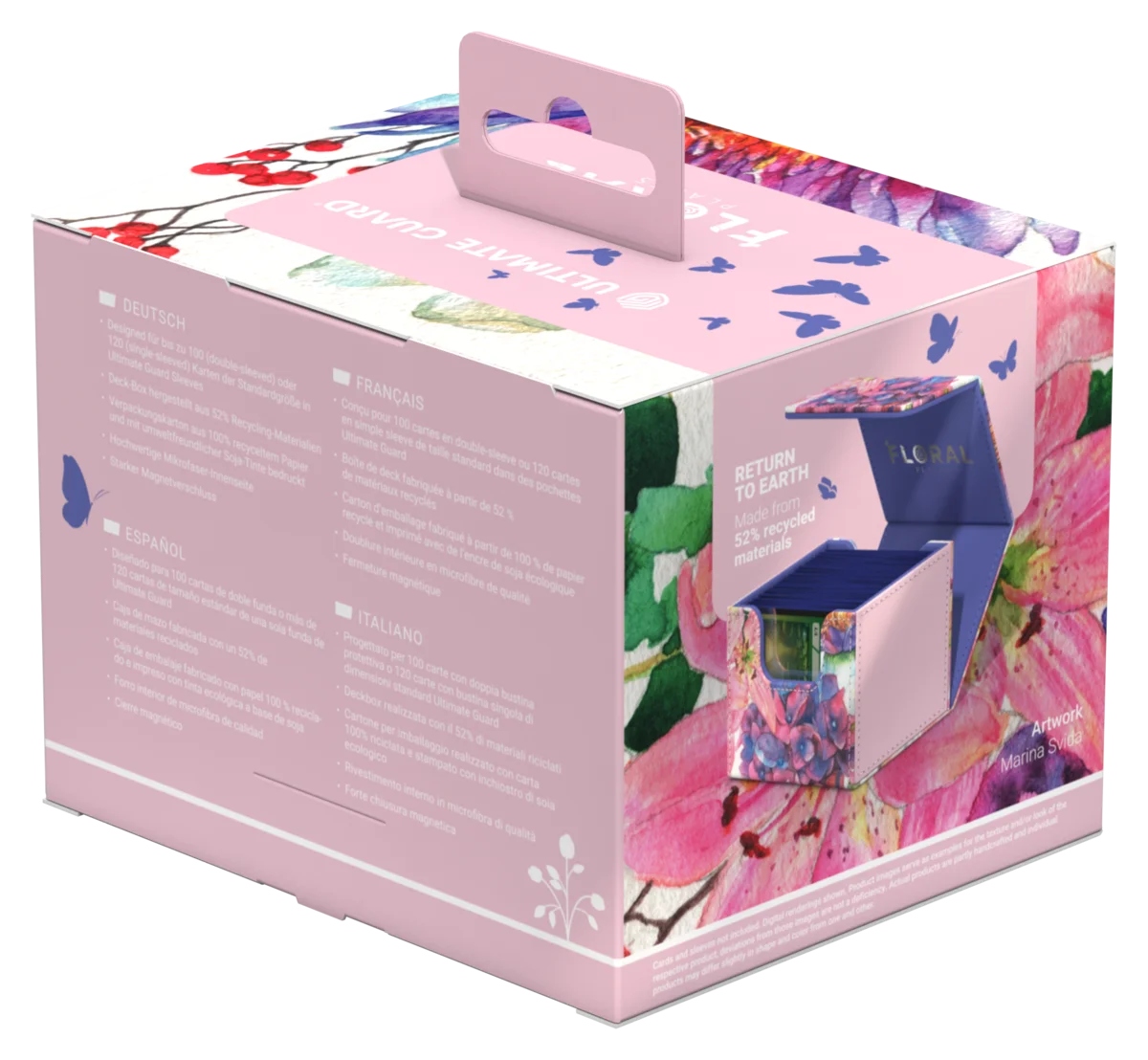 Ultimate Guard Sidewinder 100+ Xenoskin "Floral Places" - Lotus Bloom