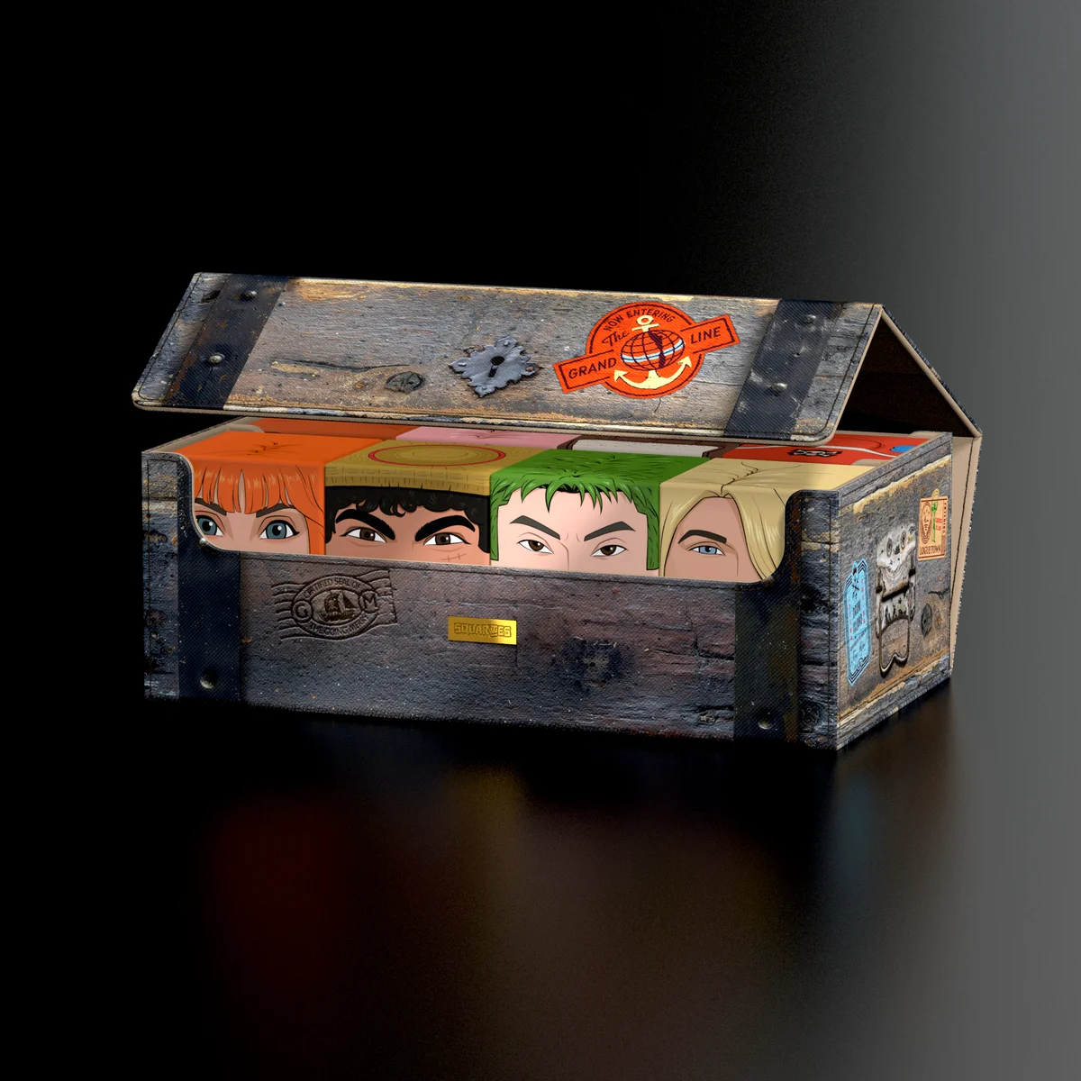 Squaroes Collectors Case 800 ONE PIECE - Wooden Chest