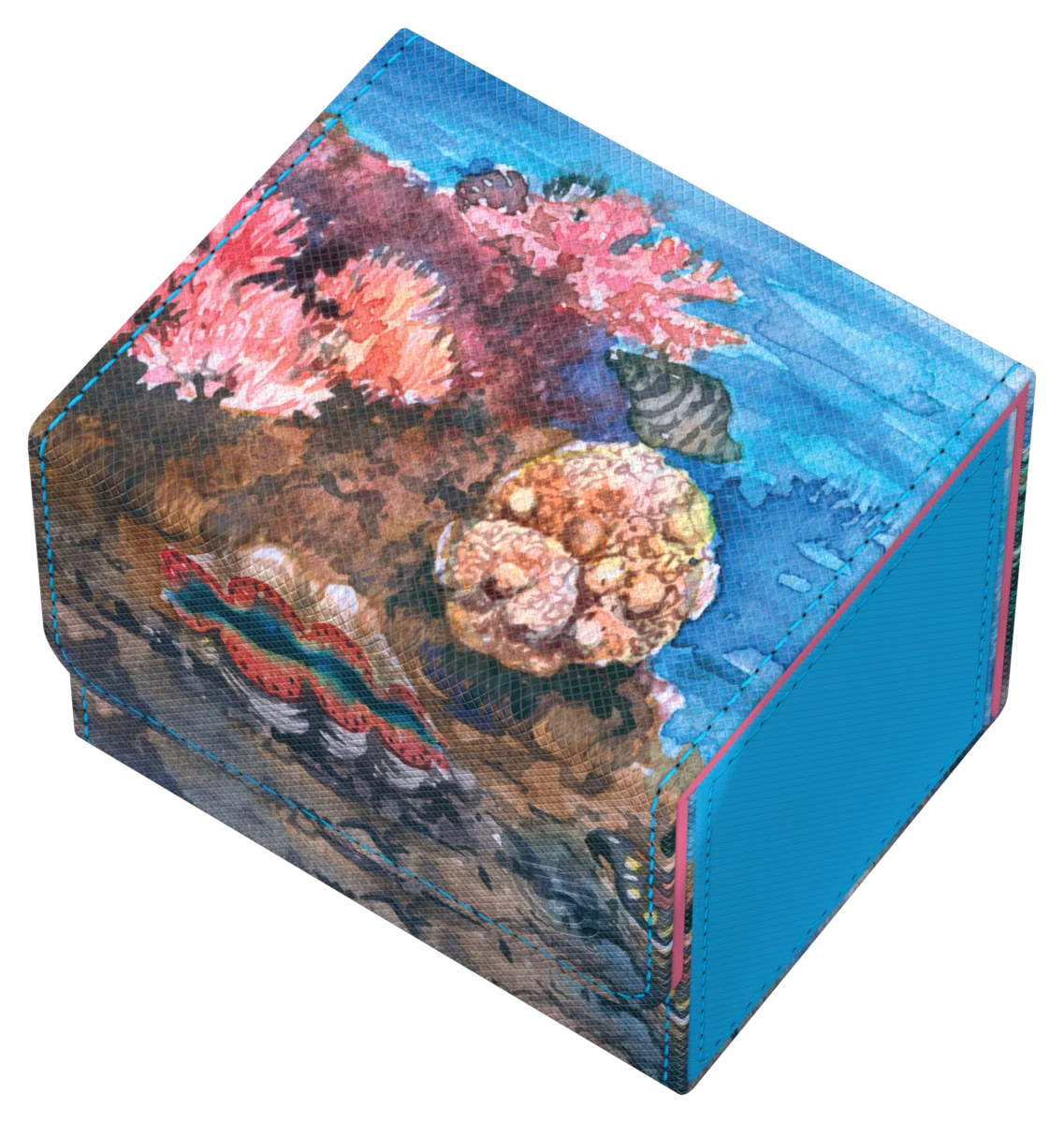 Ultimate Guard Sidewinder 100+ Xenoskin "Coral Places" - Seablue Hush
