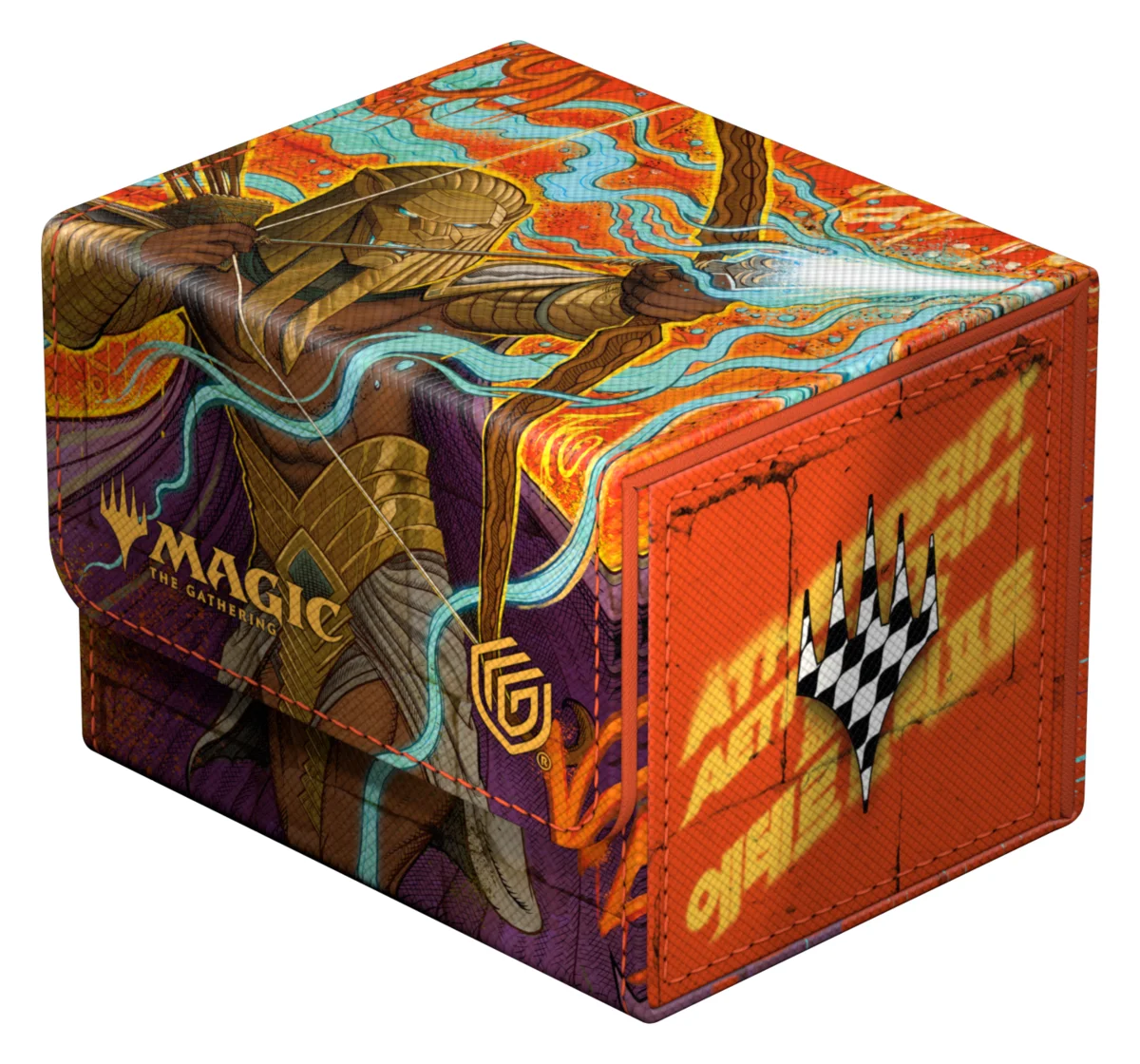 Ultimate Guard Sidewinder 100+ Xenoskin deck box from Magic: The Gathering's Aetherdrift set