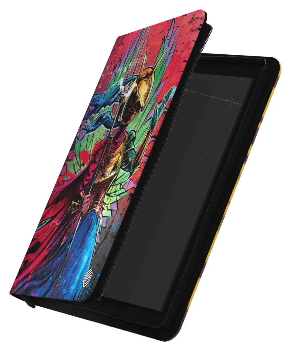 Ultimate Guard Zipfolio 360 18-Pocket Xenoskin trading card binder from Magic: The Gathering's Aetherdrift set