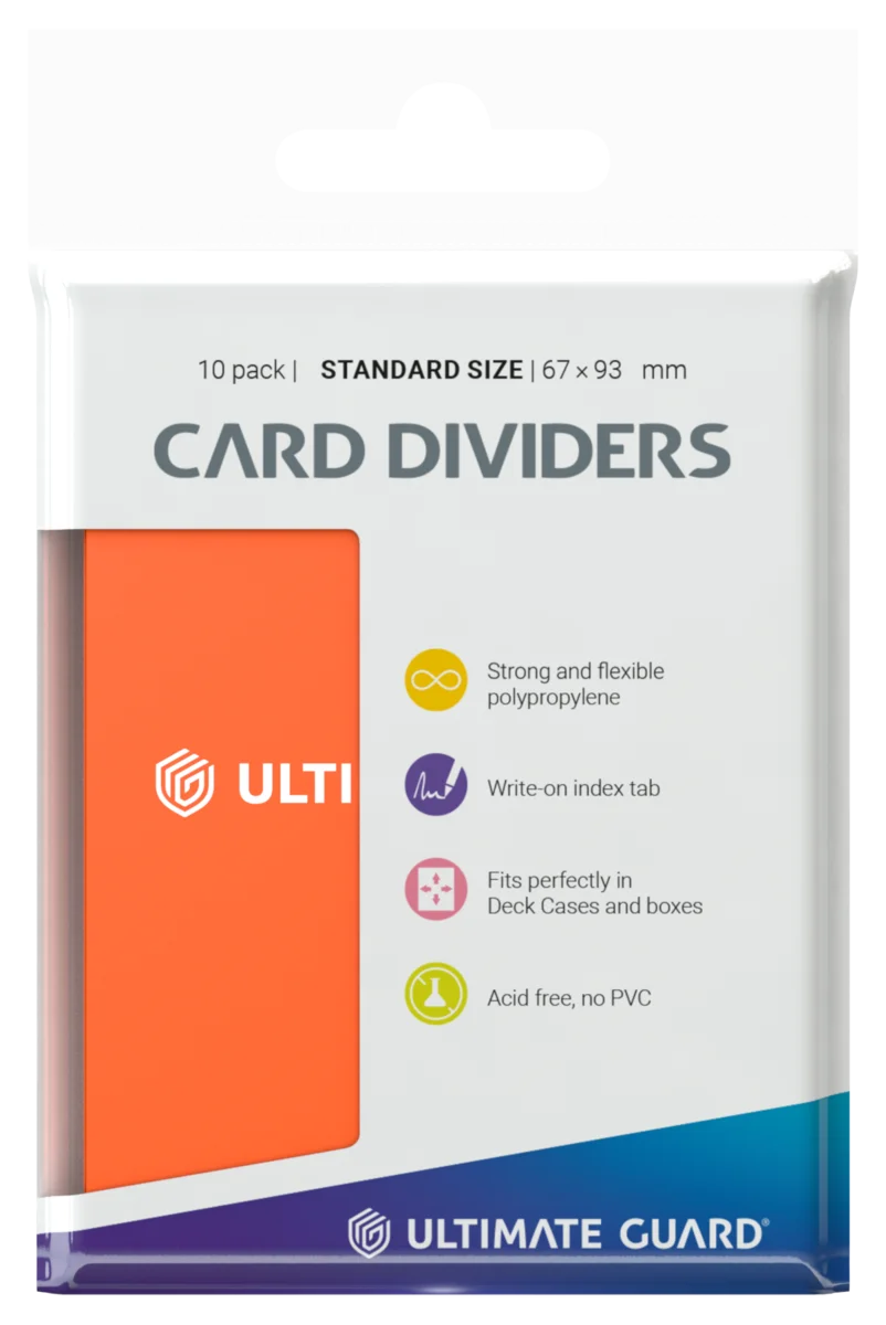 Ultimate Guard Card Dividers Standard Size (10) - Orange