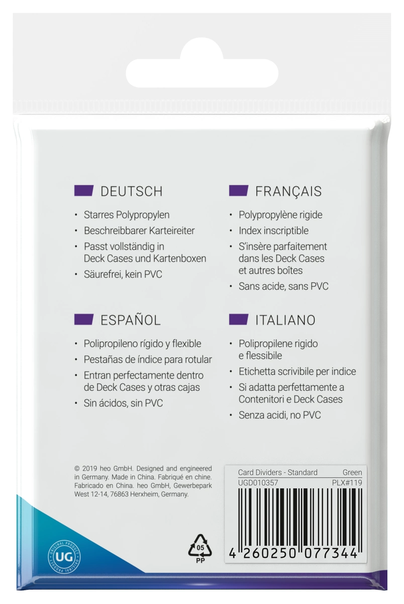 Ultimate Guard Card Dividers Standard Size