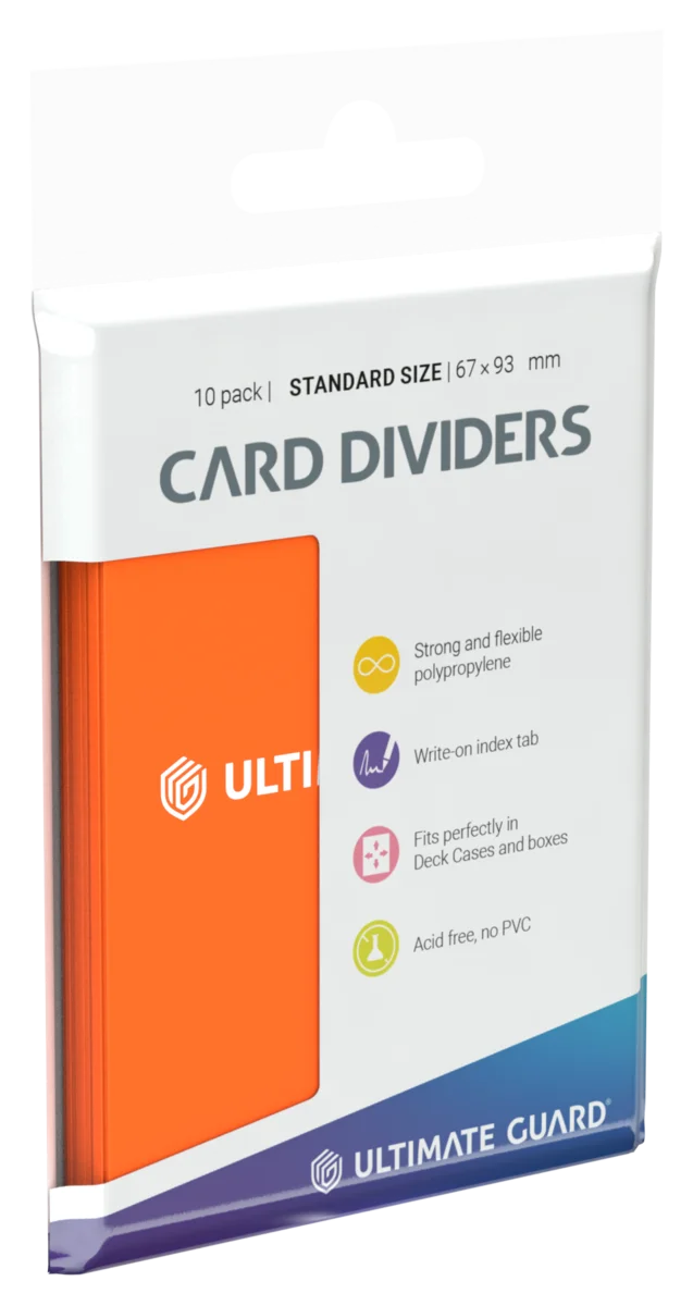 Ultimate Guard Card Dividers Standard Size (10) - Orange