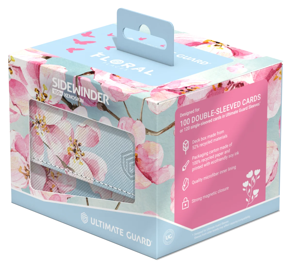 Ultimate Guard Sidewinder 100+ Xenoskin "Floral Places" - Cherry Blossom