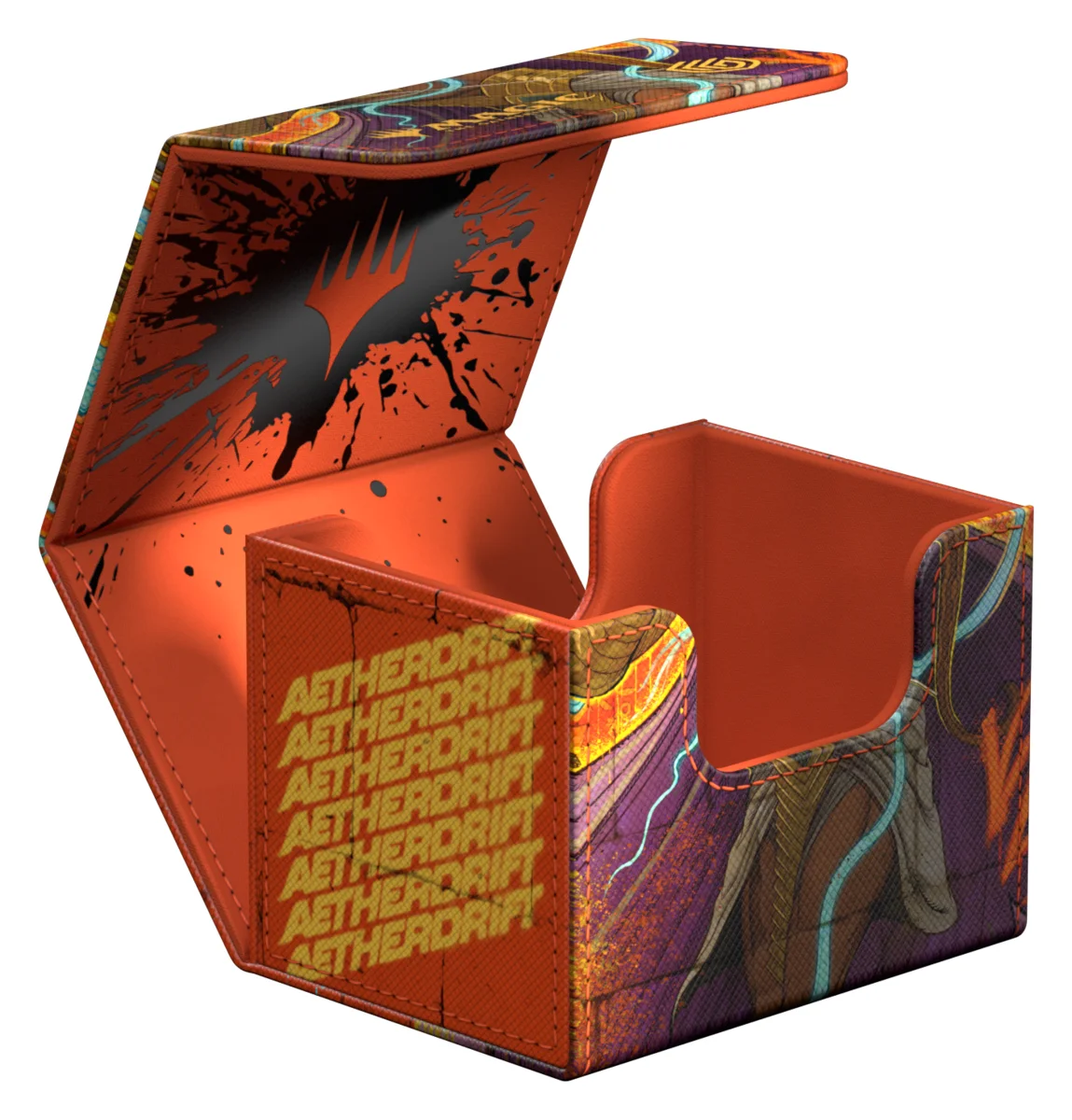 Ultimate Guard Sidewinder 100+ Xenoskin deck box from Magic: The Gathering's Aetherdrift set