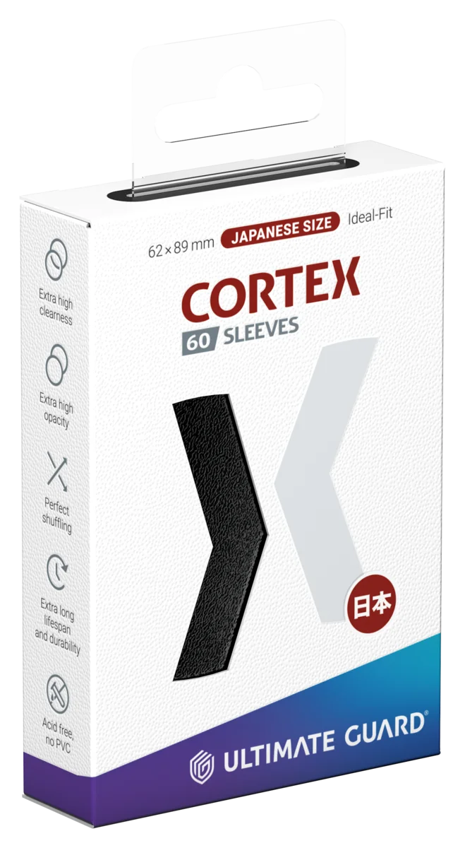 Ultimate Guard Cortex Sleeves Japanese Size (60) - Black