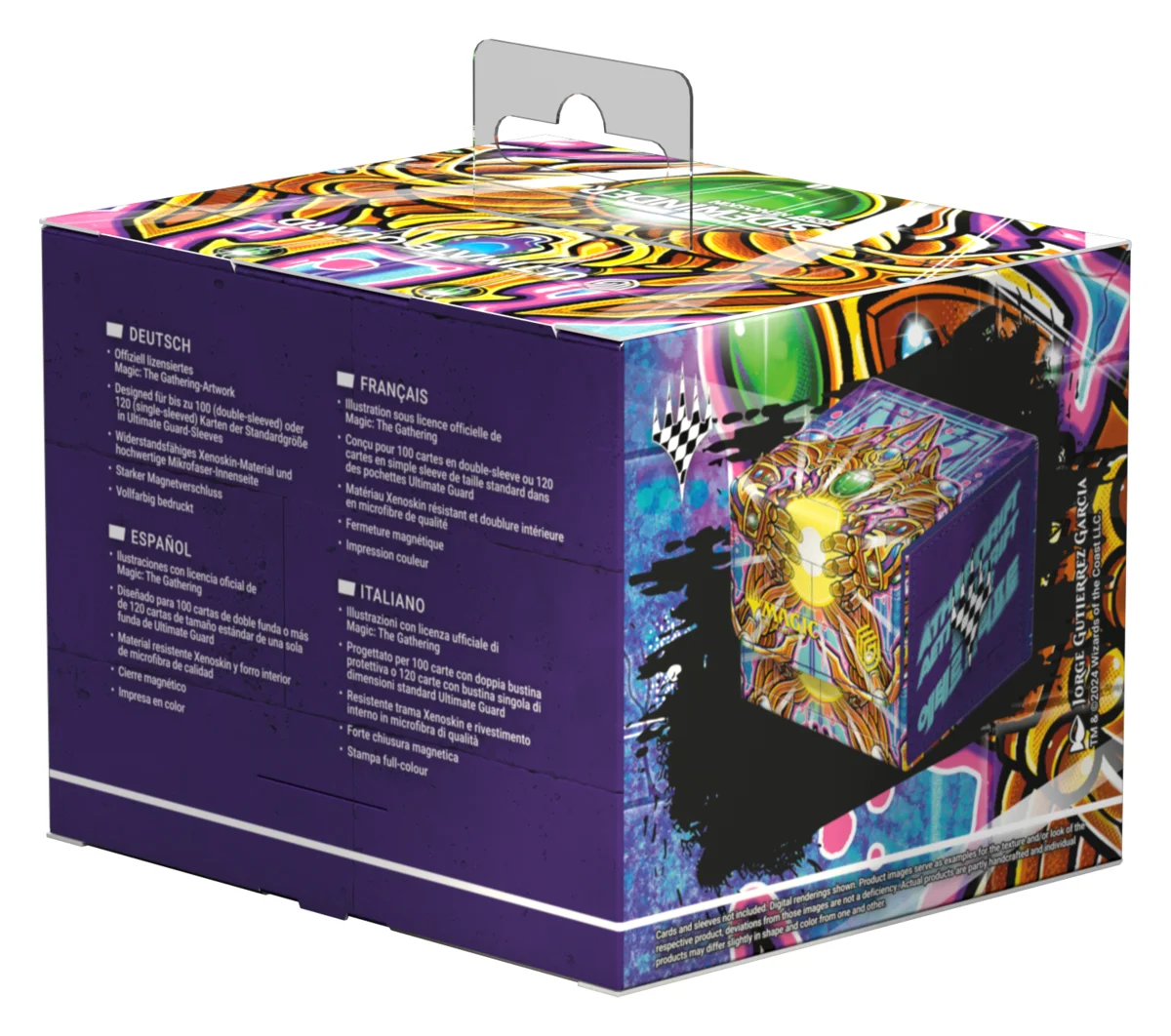 Ultimate Guard Sidewinder 100+ Xenoskin deck box from Magic: The Gathering's Aetherdrift set