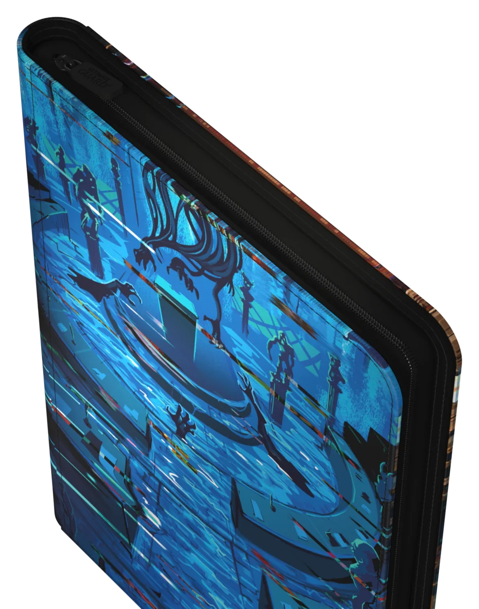 Ultimate Guard Zipfolio 360 18-Pocket Xenoskin trading card binder from Magic: The Gathering's Duskmourn set