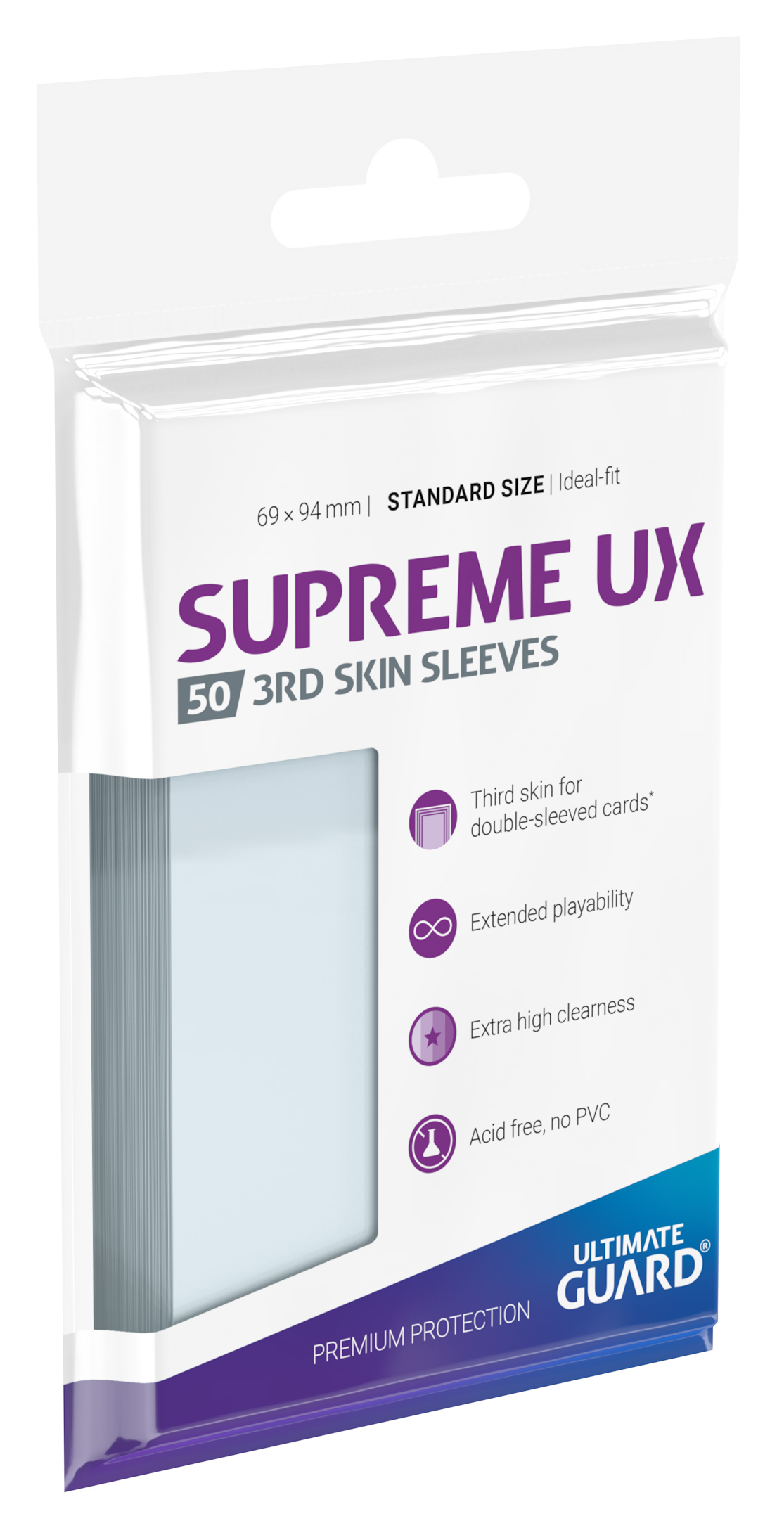 trasparente taglia standard Ultimate Guard UGD011116 Supreme UX 3rd Skin Sleeves 