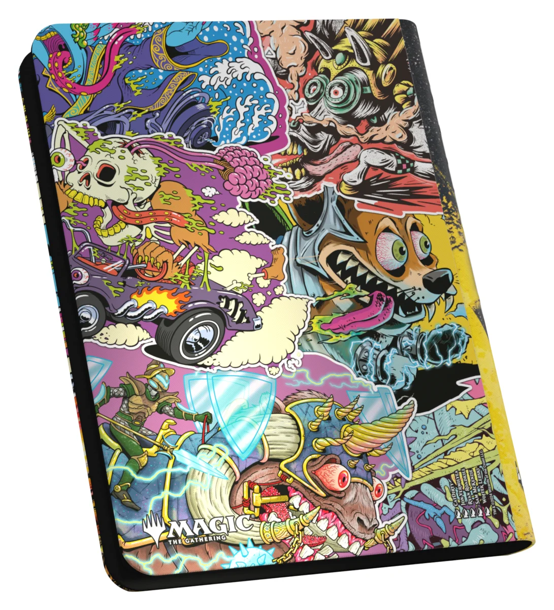Ultimate Guard Zipfolio 360 18-Pocket Xenoskin trading card binder from Magic: The Gathering's Aetherdrift set