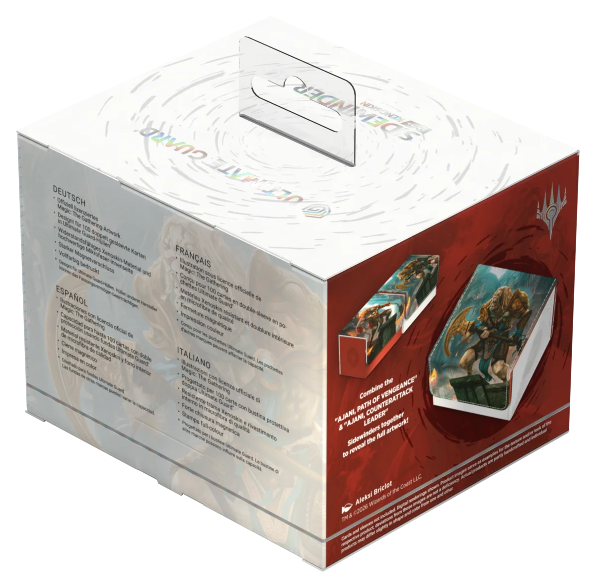 Ultimate Guard Sidewinder 100+ Xenoskin Magic: The Gathering "Reality Fracture" - Ajani, Counterattack Leader