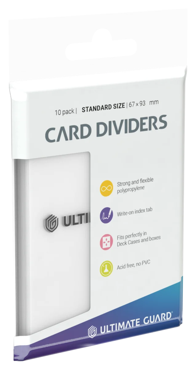Ultimate Guard Card Dividers Standard Size (10) - Transparent