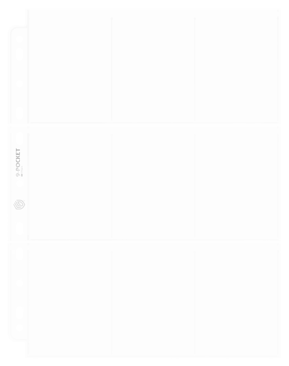 Ultimate Guard 9-Pocket Pages Top-Loading (100) - Transparent