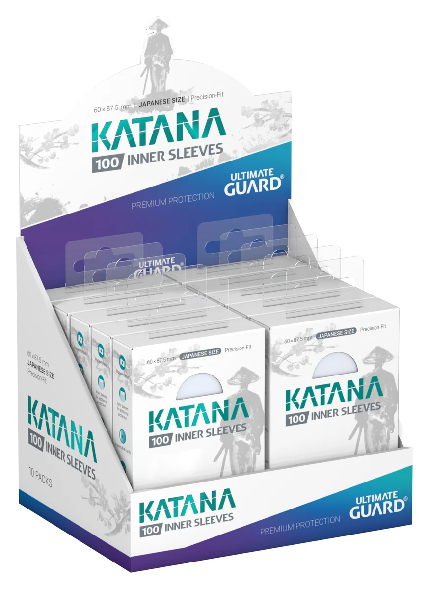 Ultimate Guard Precise-Fit Sleeves, 100 Custodie Interne Richiudibili Per Carte Formato Giapponese (60x87 Mm), Trasparenti