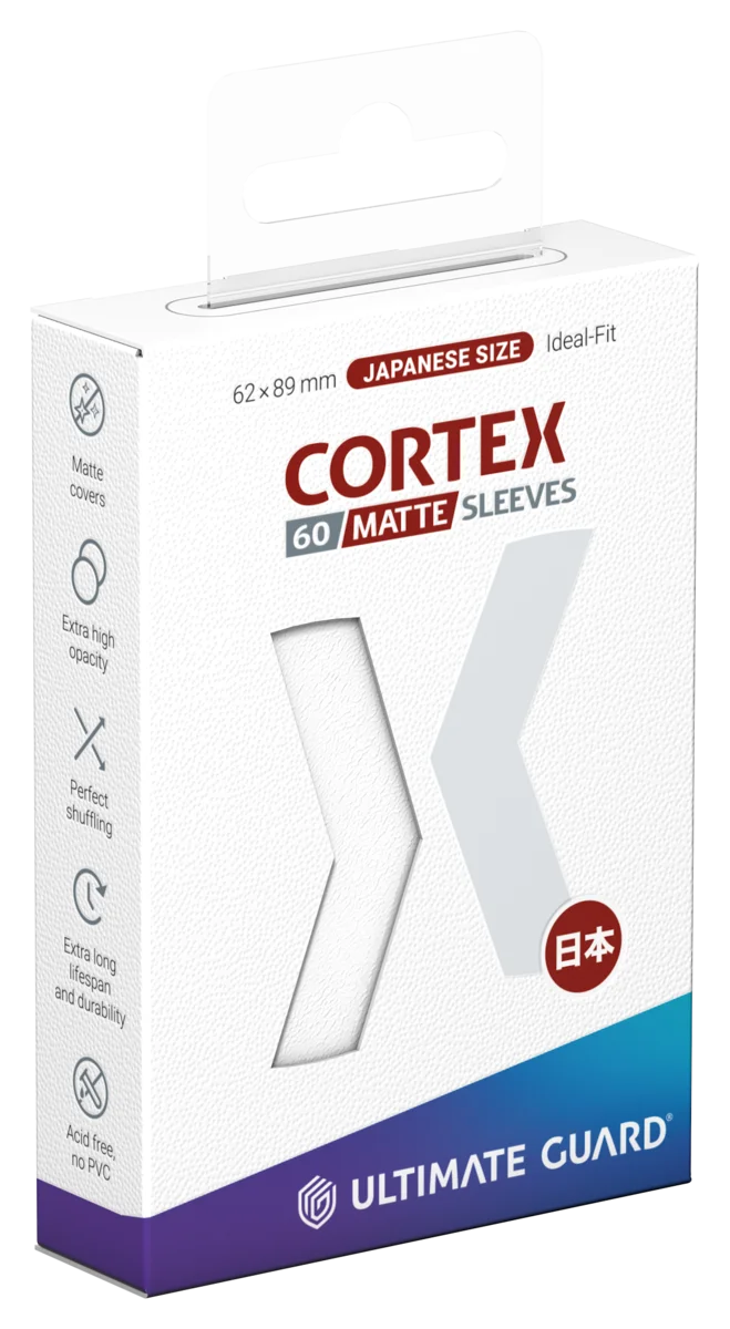 Ultimate Guard Cortex Sleeves Matte Japanese Size (60) - White