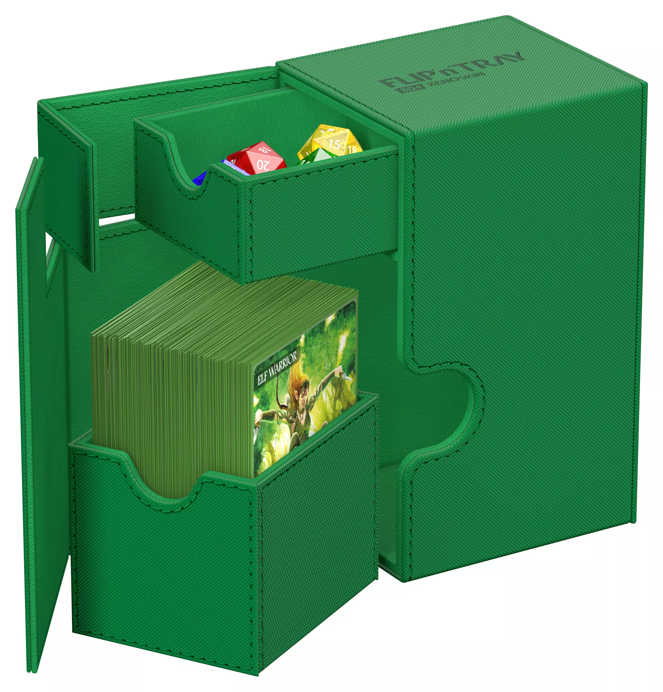 Ultimate Guard Card Deck Box Flip'n'Tray 80+ Green Grün