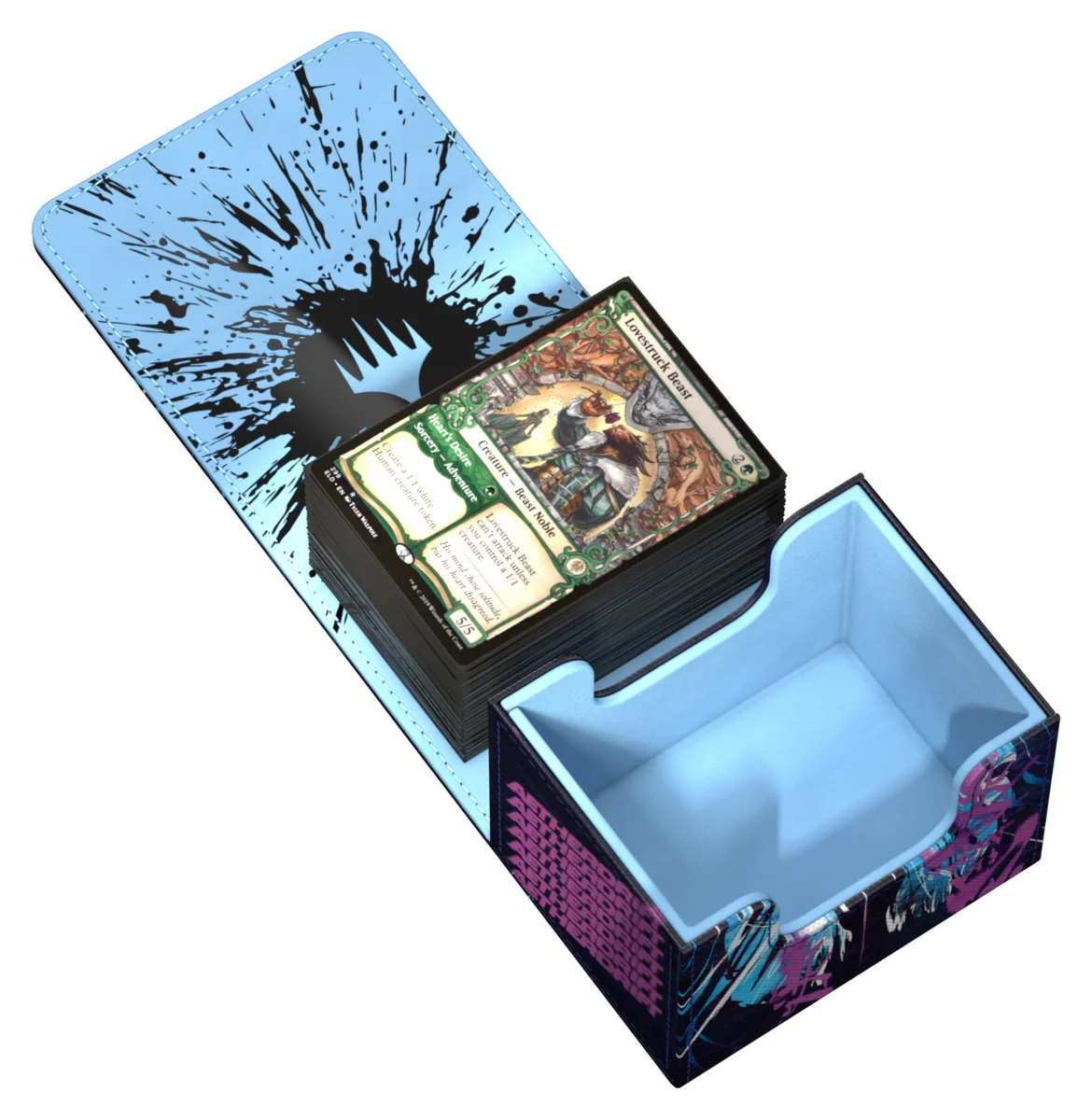 Ultimate Guard Sidewinder 100+ Xenoskin deck box from Magic: The Gathering's Aetherdrift set