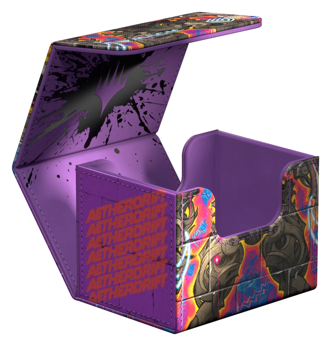 Ultimate Guard Sidewinder 100+ Xenoskin deck box from Magic: The Gathering's Aetherdrift set