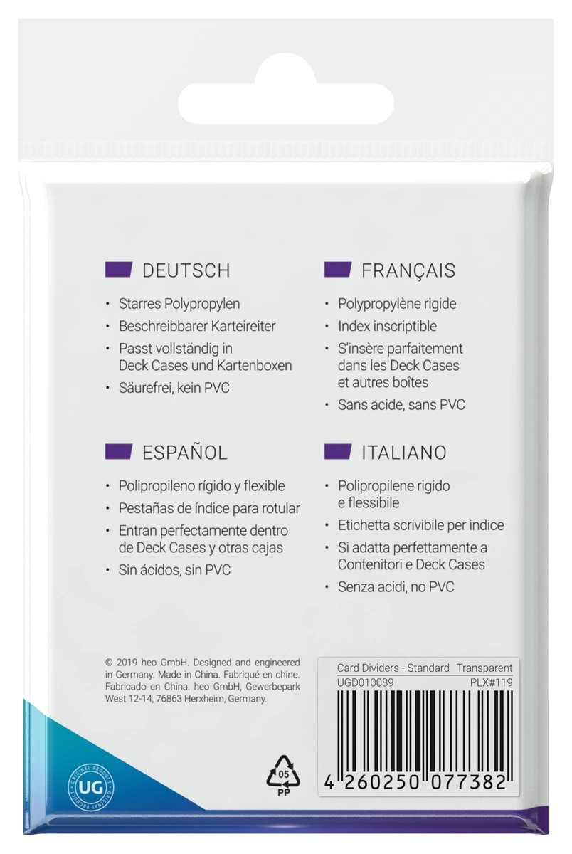 Ultimate Guard Card Dividers Standard Size