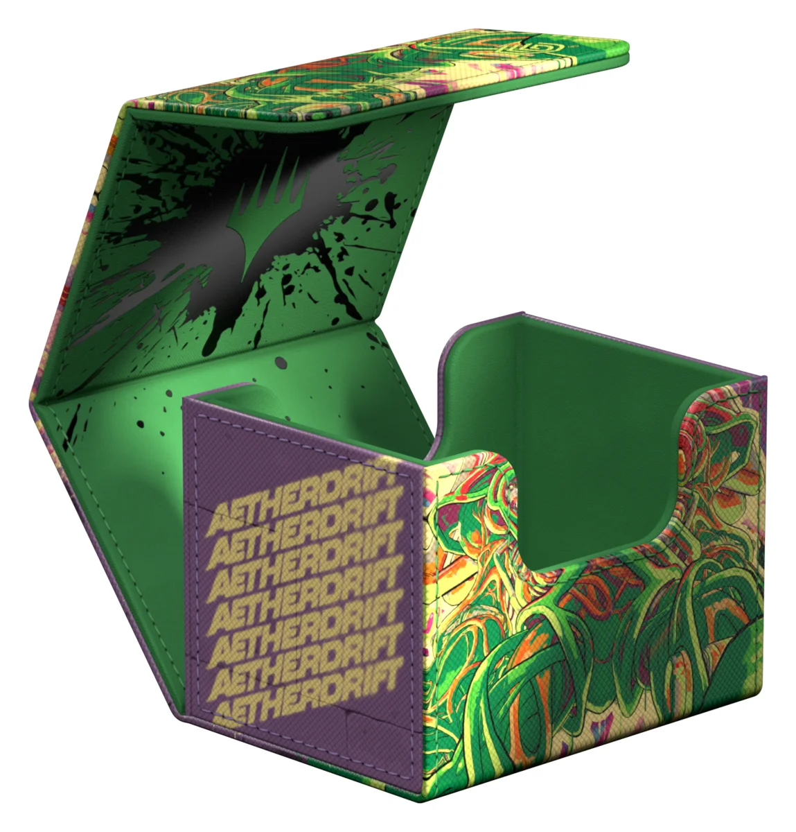 Ultimate Guard Sidewinder 100+ Xenoskin deck box from Magic: The Gathering's Aetherdrift set
