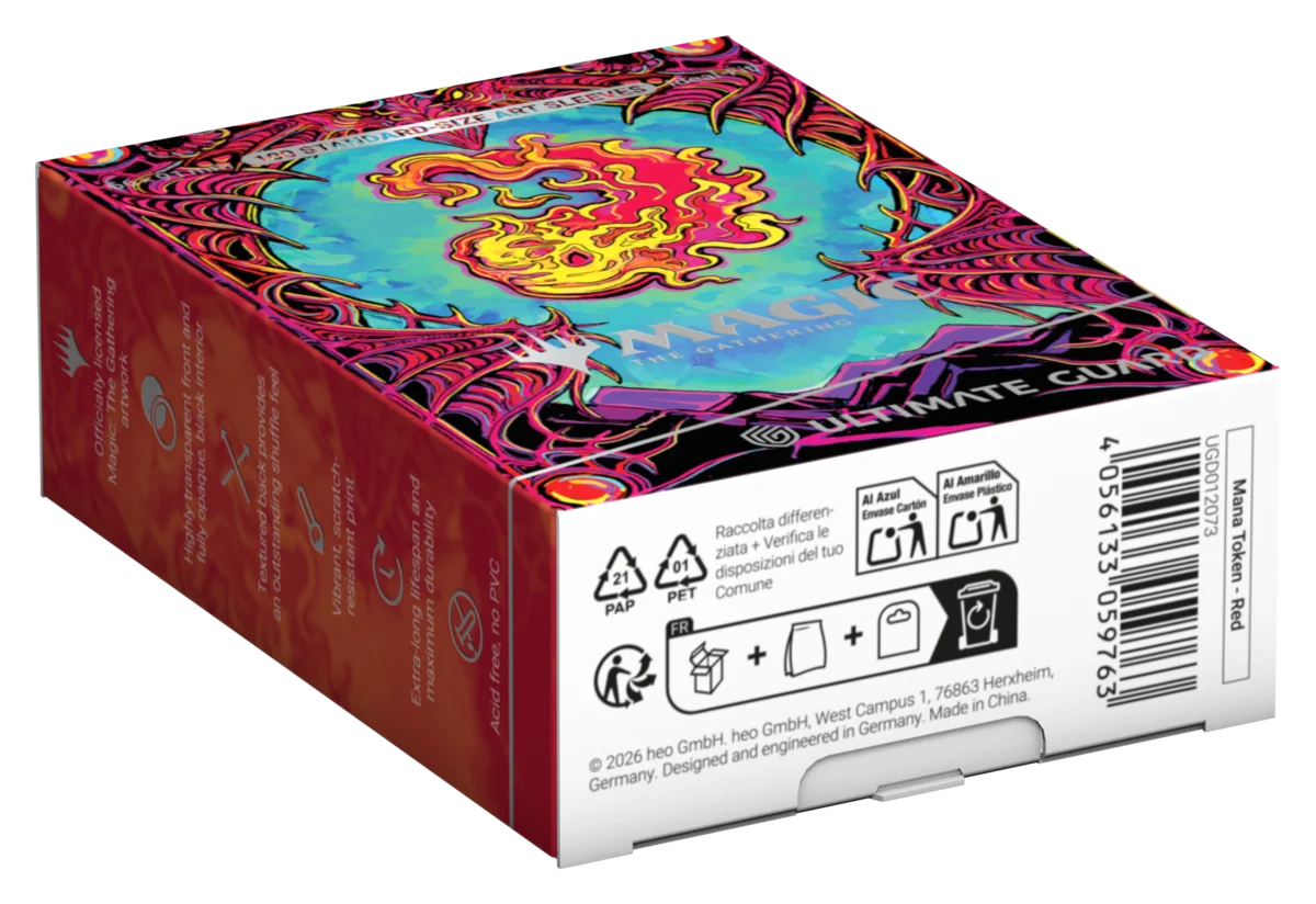 Ultimate Guard Art Sleeves Magic: The Gathering  "Mana Token" - Mountain
