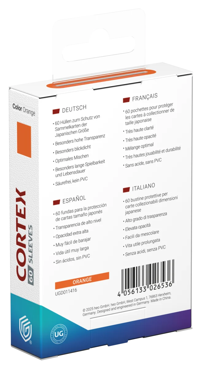 Ultimate Guard Cortex Sleeves Japanese Size (60) - Orange