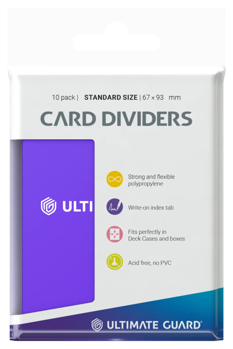 Ultimate Guard Card Dividers Standard Size (10) - Purple