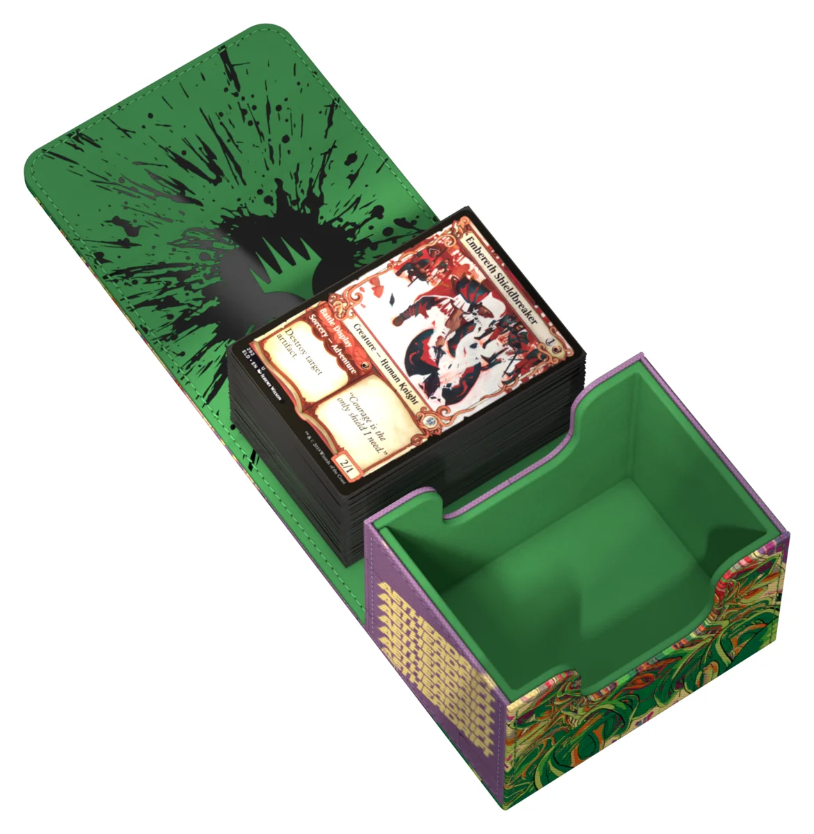 Ultimate Guard Sidewinder 100+ Xenoskin deck box from Magic: The Gathering's Aetherdrift set