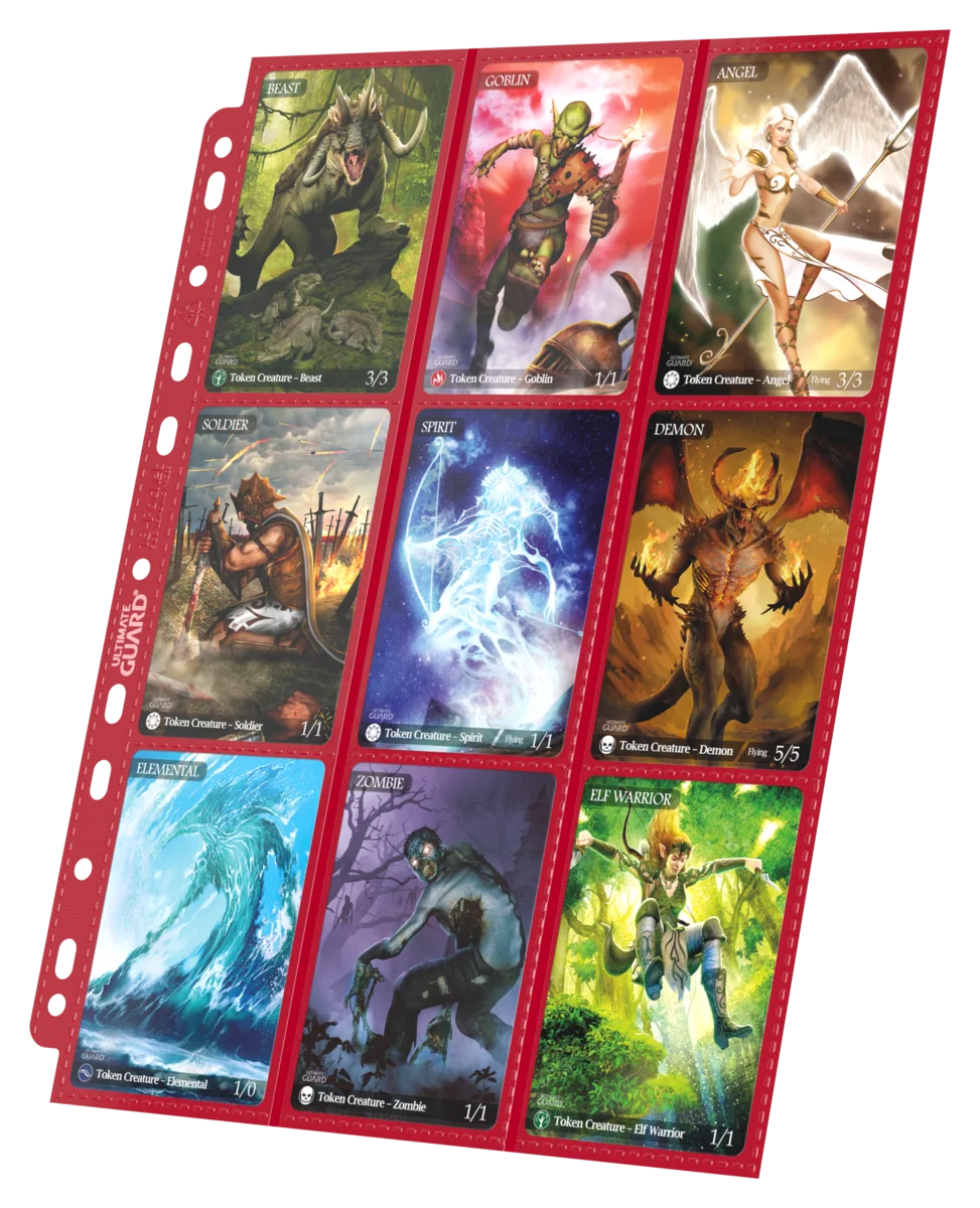Ultimate Guard 18-Pocket Pages Side-Loading (10) - Red