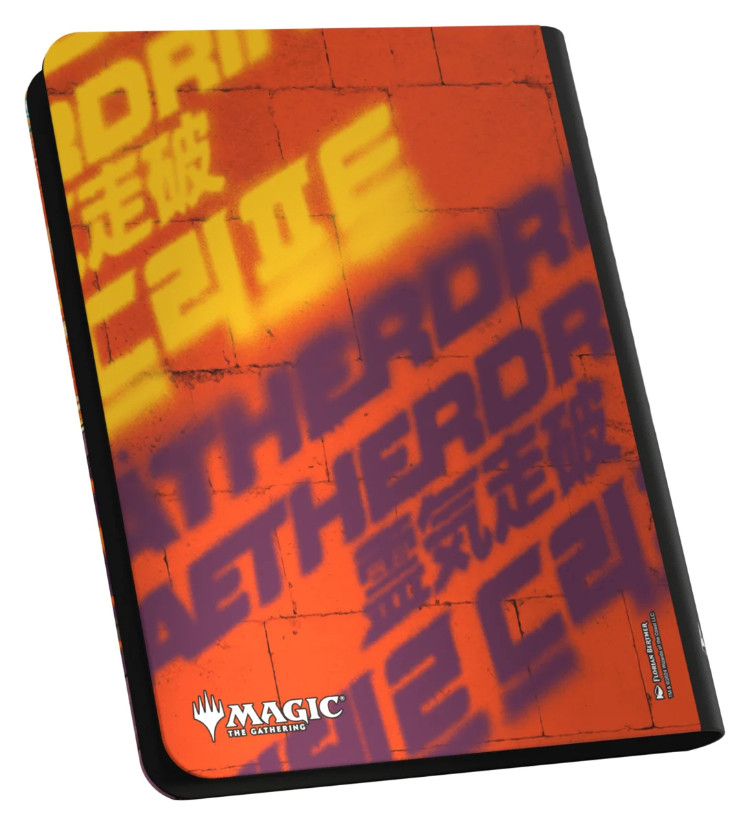 Ultimate Guard Zipfolio 360 18-Pocket Xenoskin trading card binder from Magic: The Gathering's Aetherdrift set