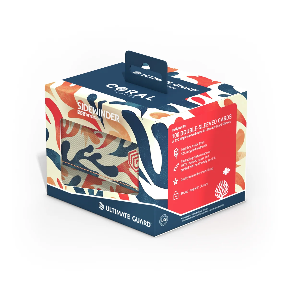 Ultimate Guard Sidewinder 100+ Coral Places Xenoskin deck box