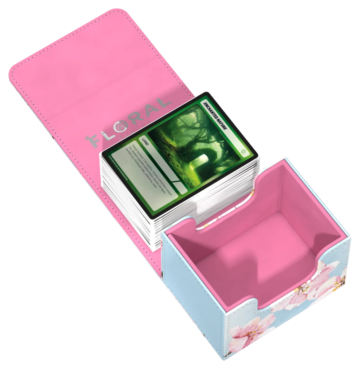 Ultimate Guard Sidewinder 100+ Xenoskin "Floral Places" - Cherry Blossom