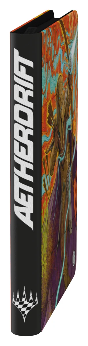 Ultimate Guard Zipfolio 360 18-Pocket Xenoskin trading card binder from Magic: The Gathering's Aetherdrift set