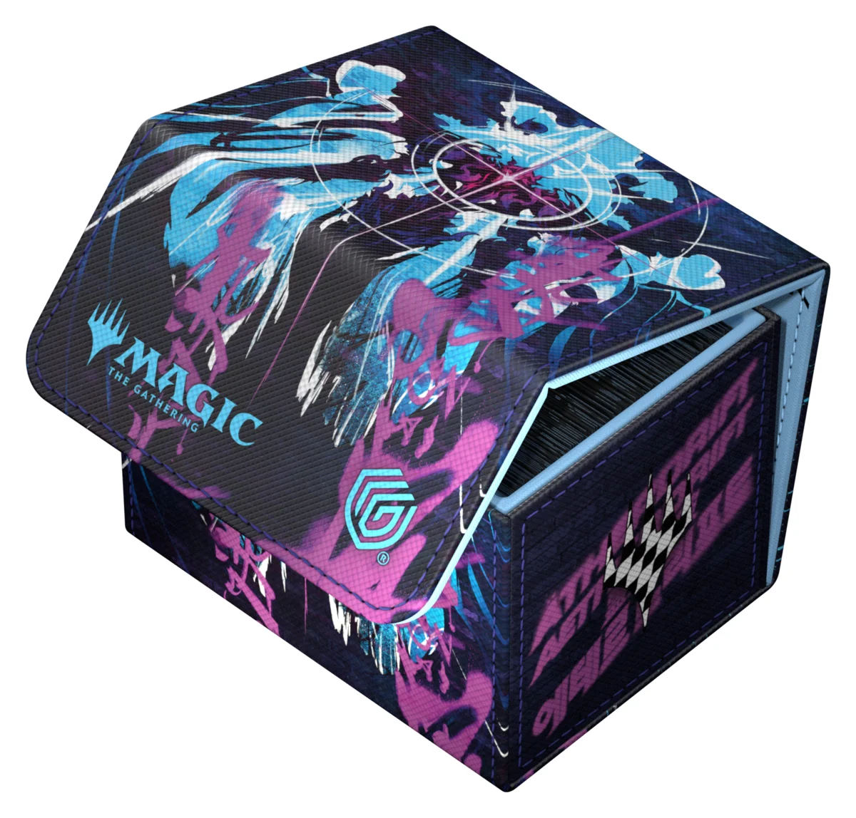 Ultimate Guard Sidewinder 100+ Xenoskin deck box from Magic: The Gathering's Aetherdrift set
