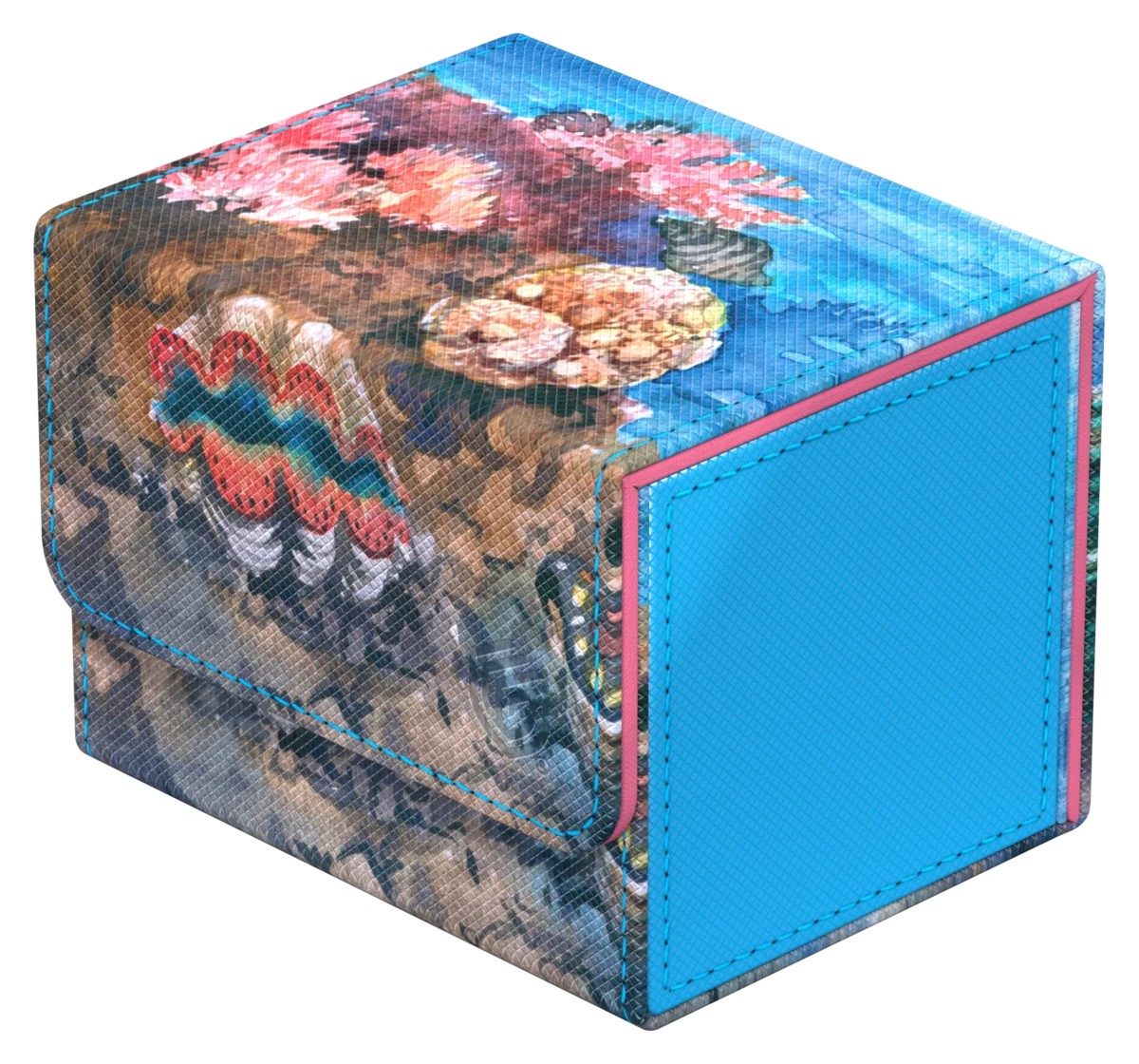 Ultimate Guard Sidewinder 100+ Xenoskin "Coral Places" - Seablue Hush
