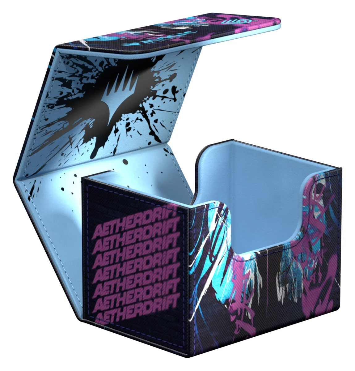 Ultimate Guard Sidewinder 100+ Xenoskin deck box from Magic: The Gathering's Aetherdrift set