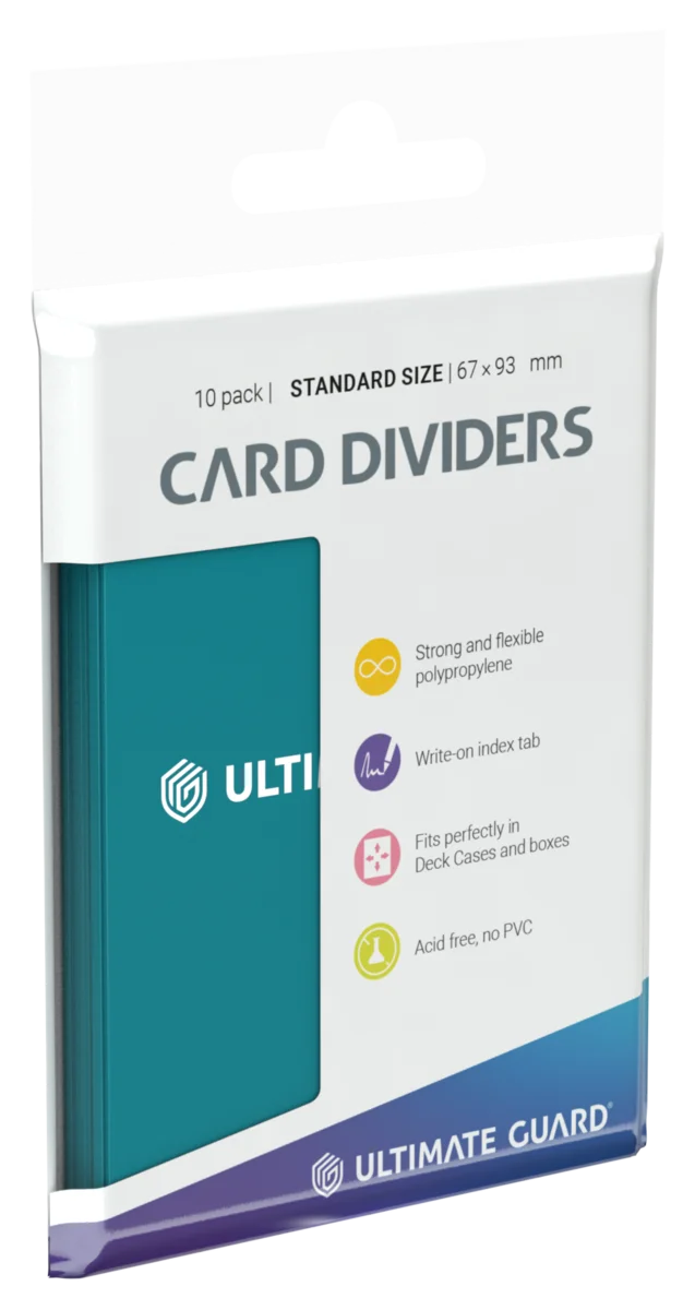 Ultimate Guard Card Dividers Standard Size (10) - Petrol