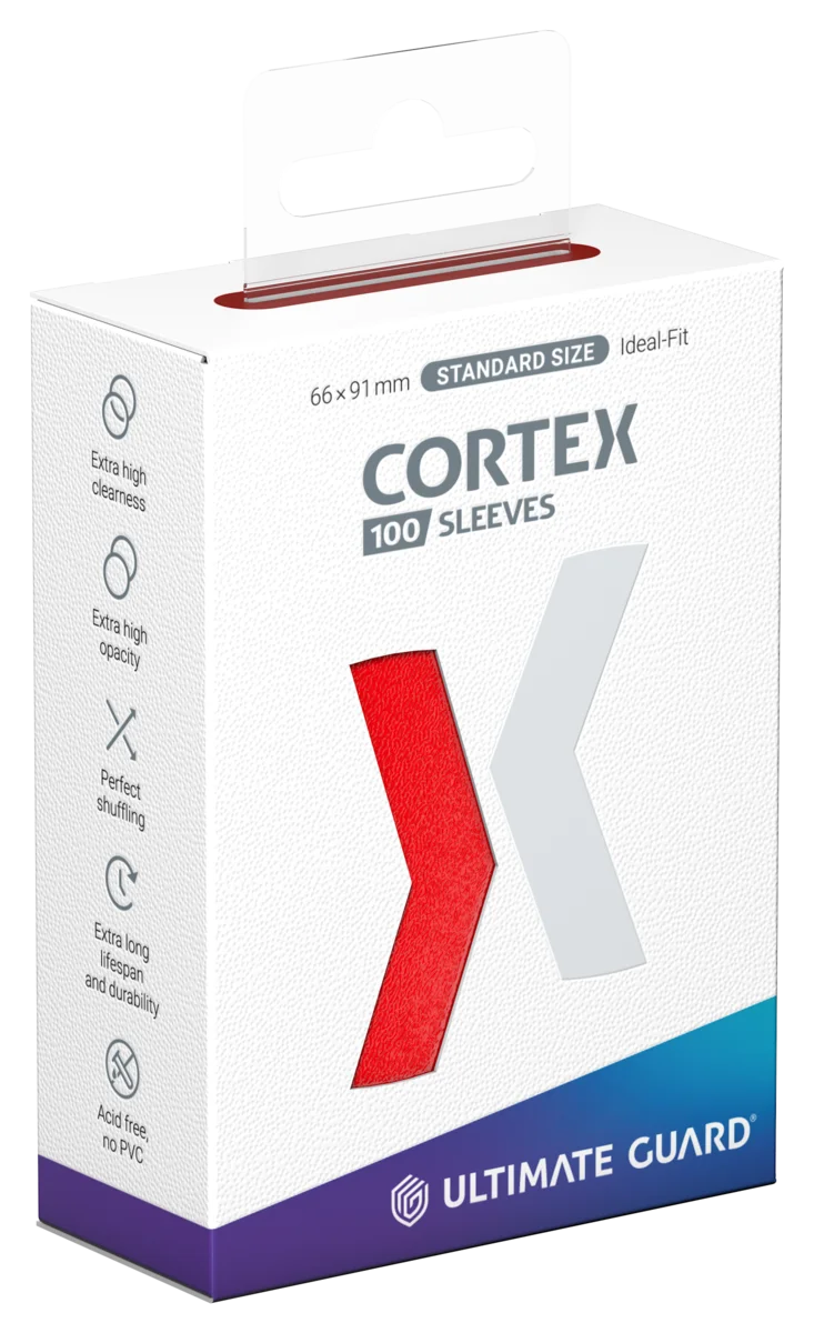 Ultimate Guard Cortex Sleeves Standard Size (100) - Red