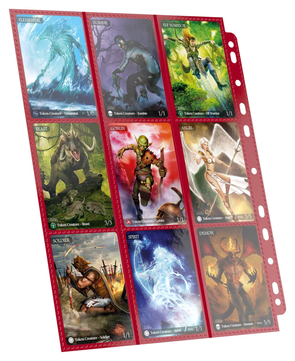 Ultimate Guard 18-Pocket Pages Side-Loading (10) - Red