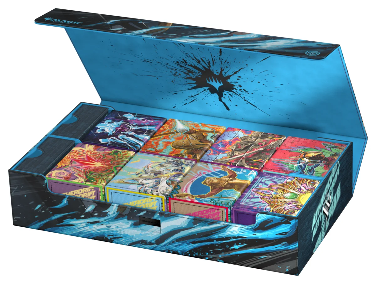 Ultimate Guard Omnihive 1000+ Xenoskin mass storage deck box from Magic: The Gathering's Aetherdrift set